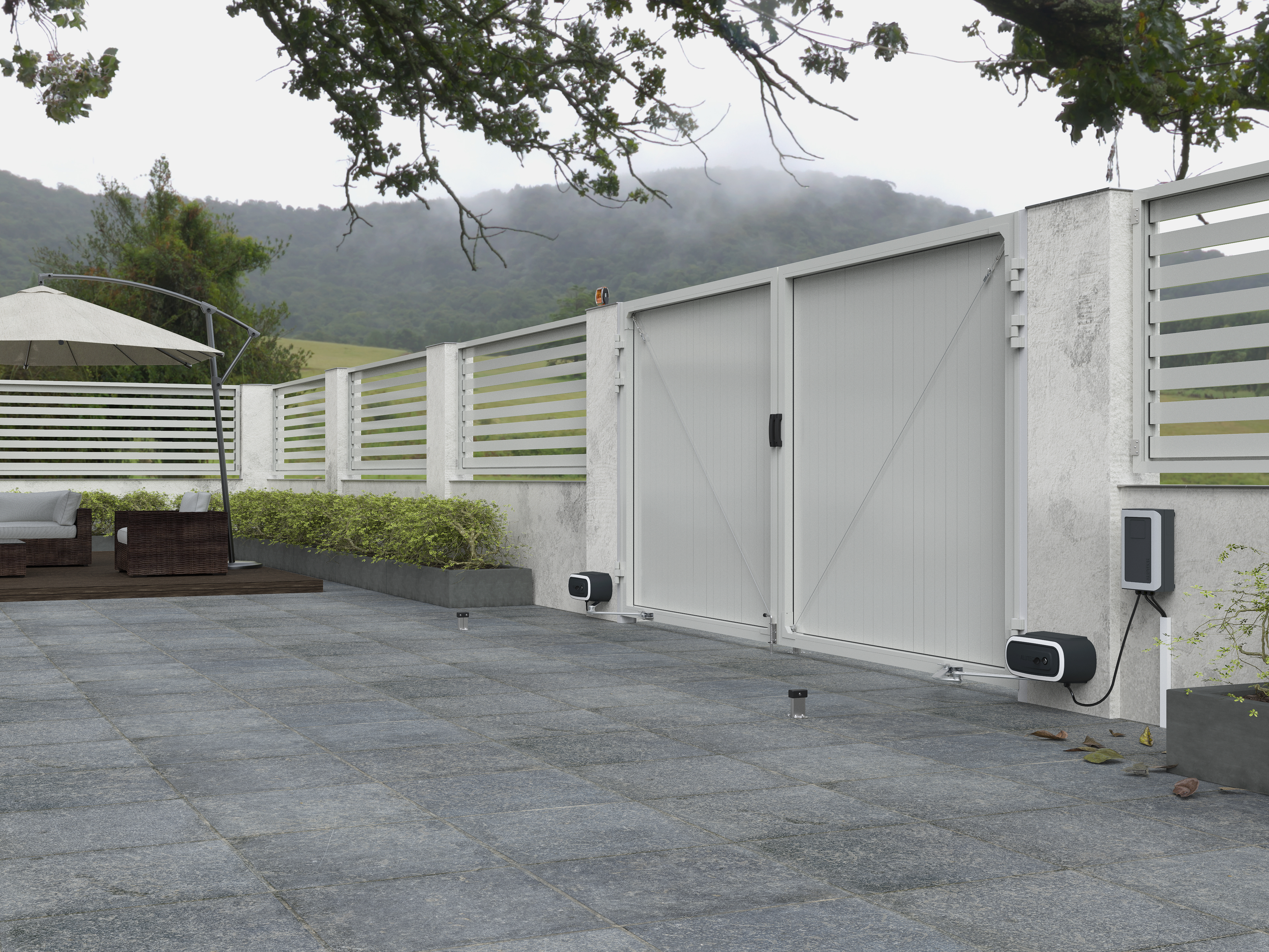 Комплект приводов для распашных ворот ALUTECH TWISTO TW-4000SKIT