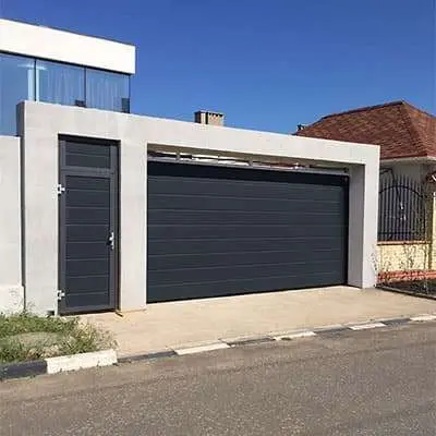 Гаражные секционные ворота под навес серии Nova