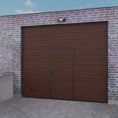 Гаражные ворота с калиткой серии Nova