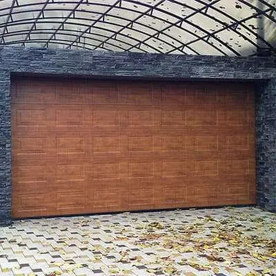 Гаражные секционные ворота для навеса под авто серии Nova