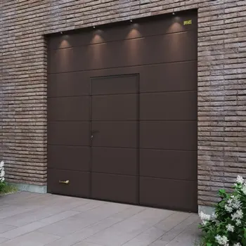 Гаражные ворота с калиткой серии Nova