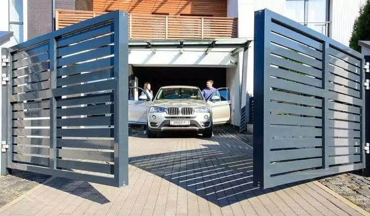 Распашные ворота в Белой Церкви