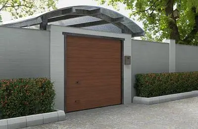 Секционные ворота под навес серии Nova