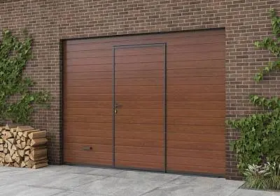 Гаражные ворота с калиткой серии Nova