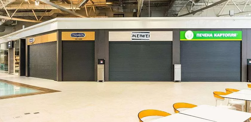 Роллетные системы «Алютех-К» в киевском ТРЦ River Mall 