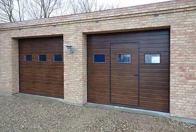 Гаражные ворота с калиткой серии Nova